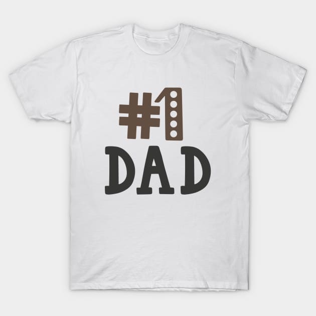 Number One dad T-Shirt by marktwain7